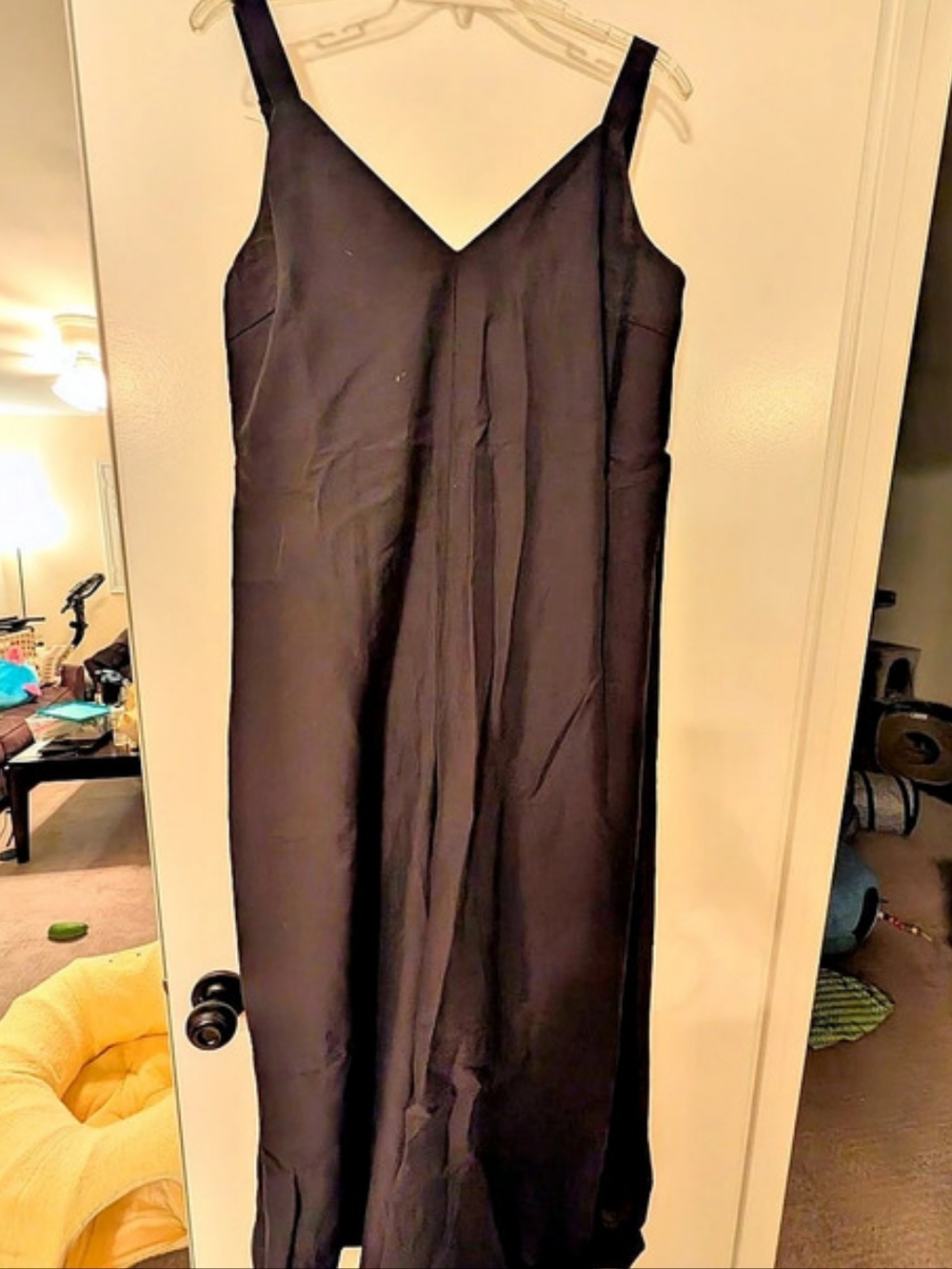 MARINE LAYER Summer 2025 Maxi Flowy Jumpsuit in Black Size Medium NWT